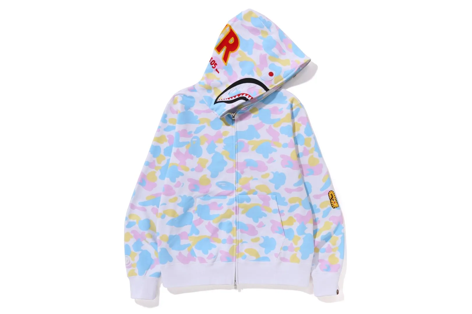 NEW MULTI CAMO 2ND SHARK FULL ZIP HOODIE sold by Bape product image thumbnail 4