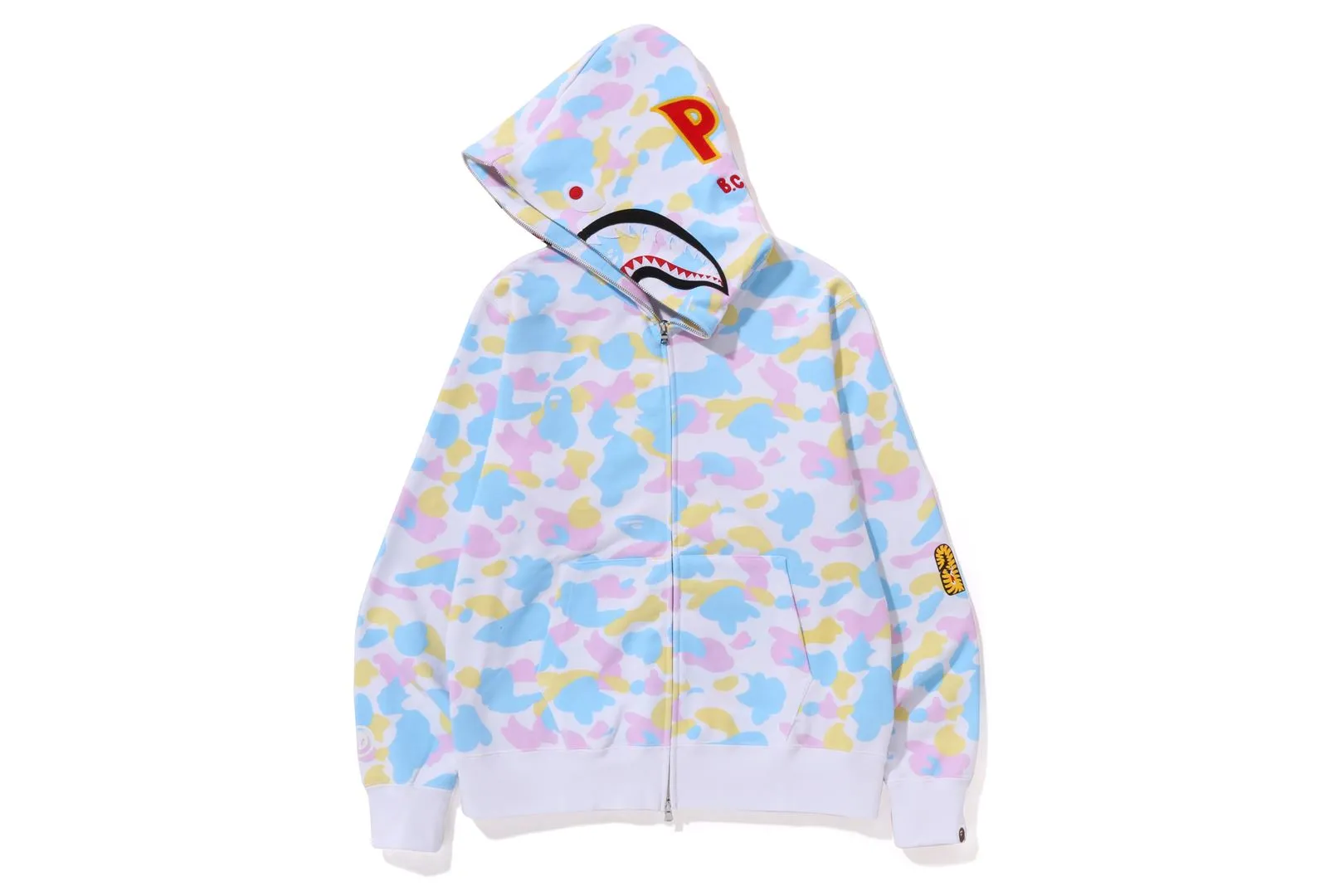 NEW MULTI CAMO 2ND SHARK FULL ZIP HOODIE sold by Bape product image thumbnail 5
