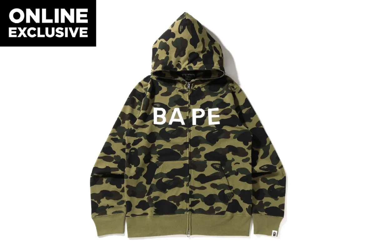 1ST CAMO BAPE FULL ZIP HOODIE -ONLINE EXCLUSIVE- sold by Bape