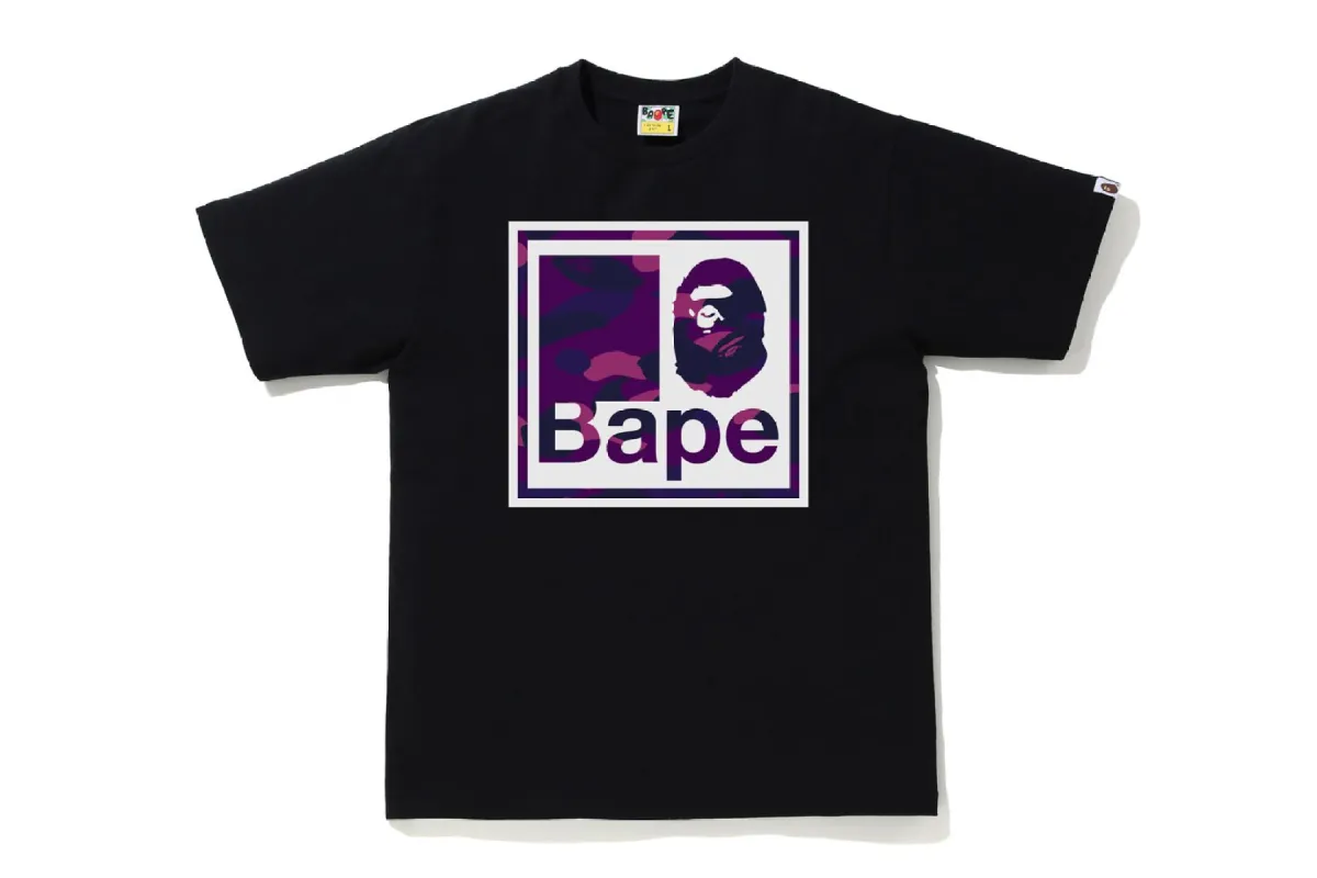 COLOR CAMO BAPE QUADRANGLE TEE sold by Bape