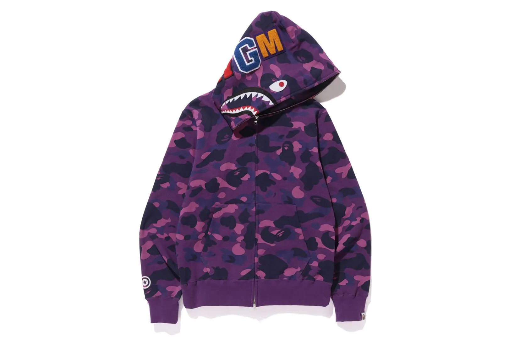 COLOR CAMO SHARK FULL ZIP HOODIE sold by Bape product image thumbnail 5