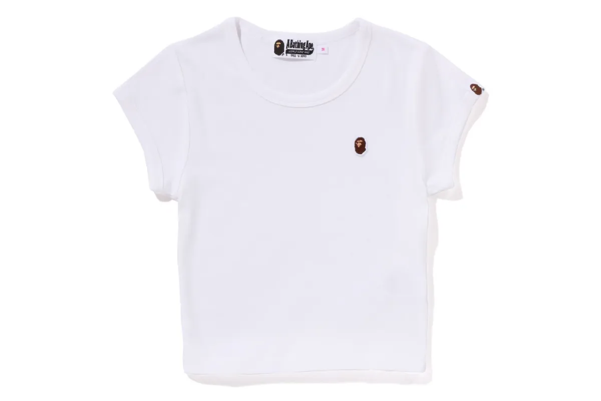 APE HEAD ONE POINT CROPPED TEE sold by Bape