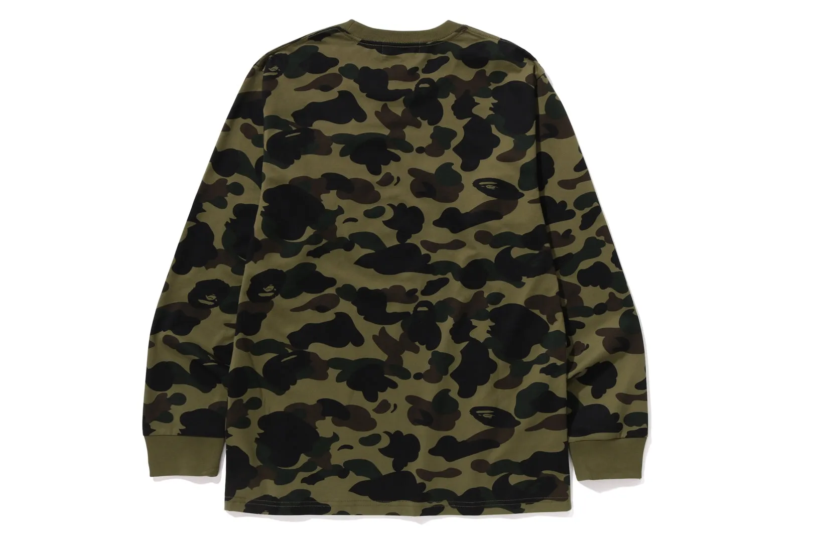 1ST CAMO COLLEGE LS TEE sold by Bape product image thumbnail 2