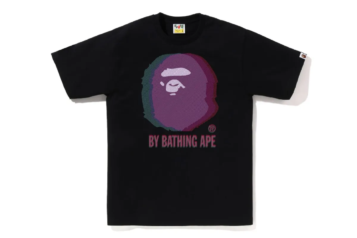 GLITCH ART BY BATHING TEE sold by Bape