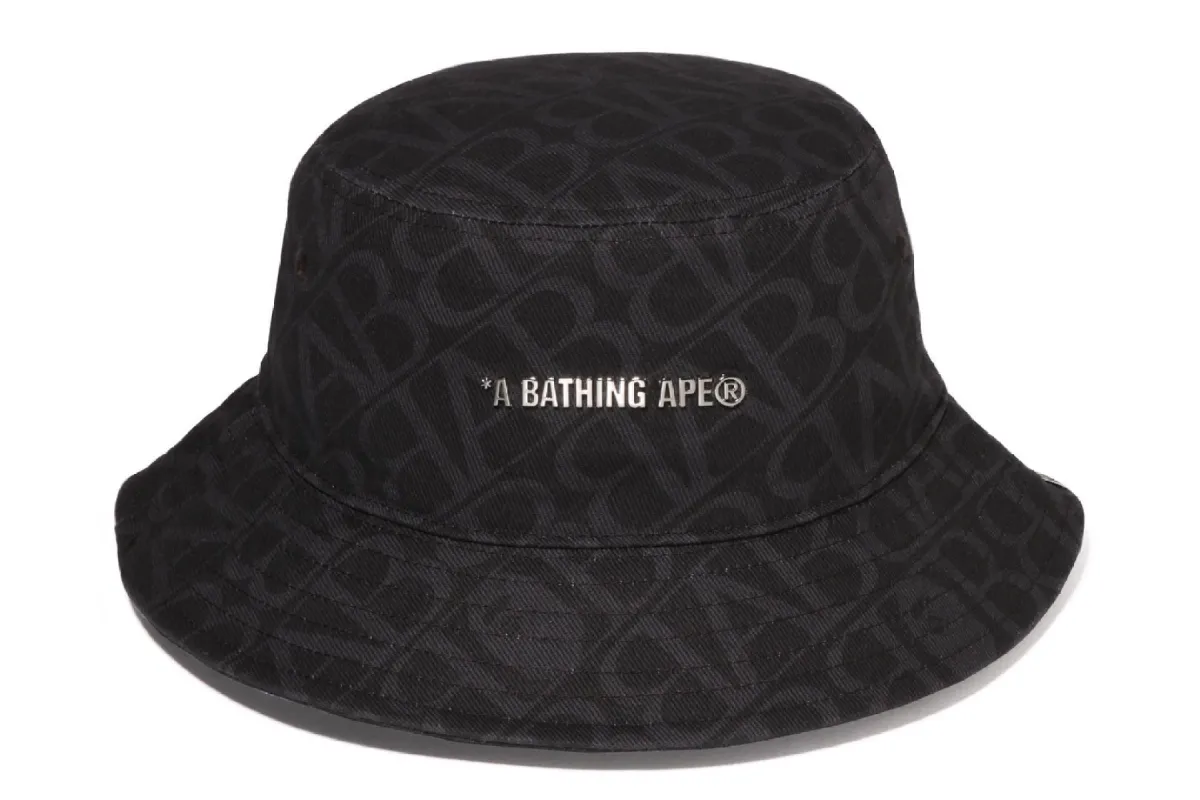 SPORT MONOGRAM BUCKET HAT sold by Bape
