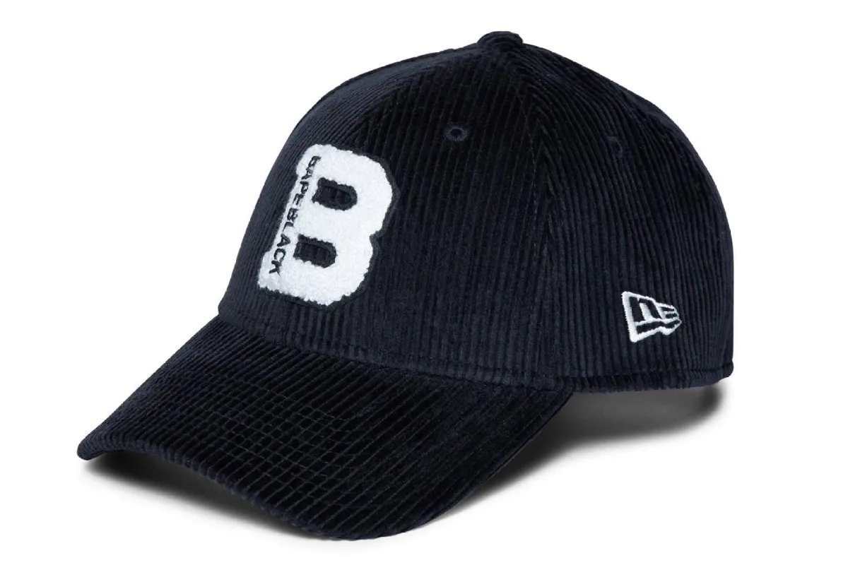 【 BAPE BLACK X NEW ERA 】LOGO CORDUROY CAP sold by Bape