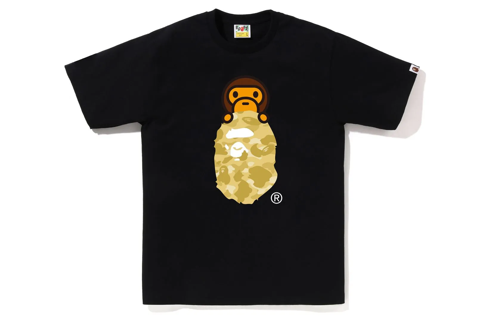 COLOR CAMO MILO ON APE HEAD TEE sold by Bape