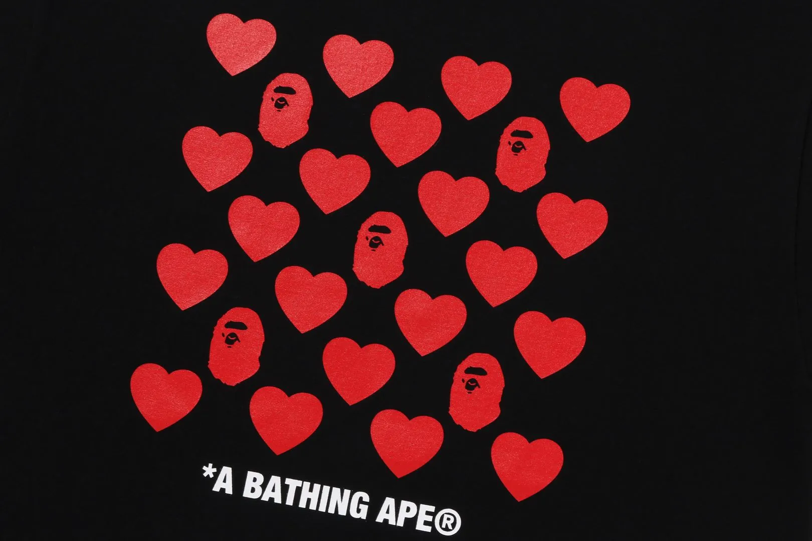 HEART PATTERN BOX TEE sold by Bape product image thumbnail 2