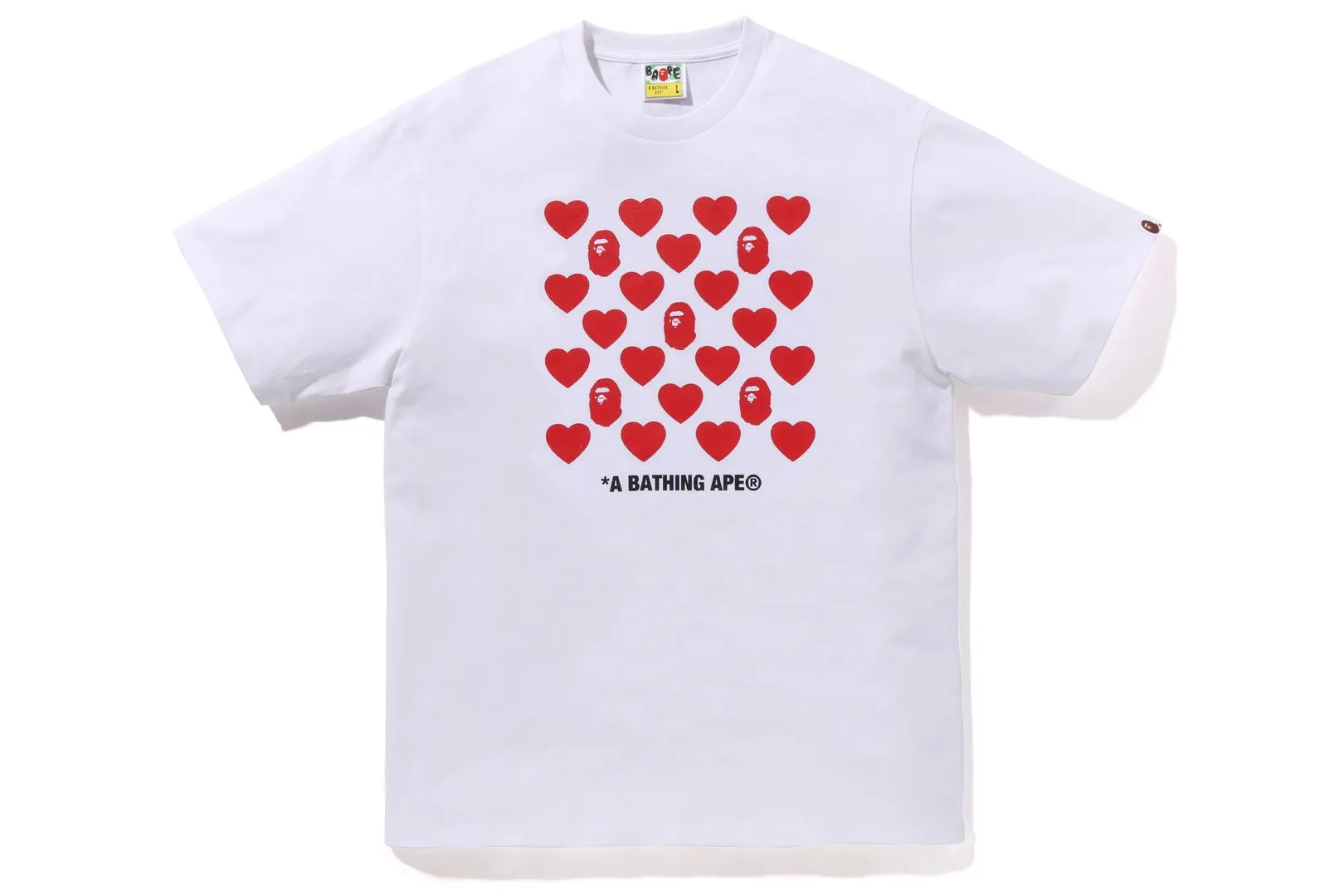 HEART PATTERN BOX TEE sold by Bape product image thumbnail 3