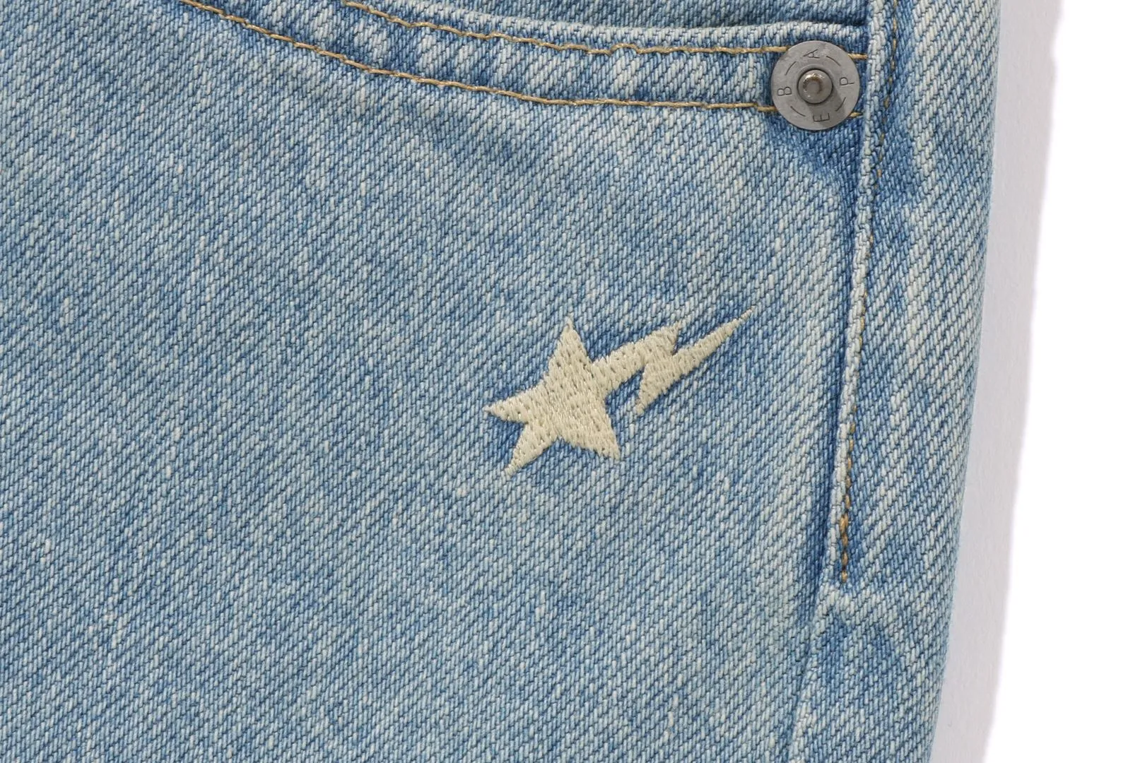 BAPE STA EMBROIDERY BAGGY DENIM PANTS sold by Bape product image thumbnail 3