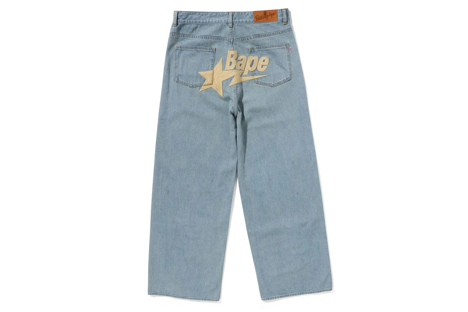 BAPE STA EMBROIDERY BAGGY DENIM PANTS sold by Bape product image thumbnail 2