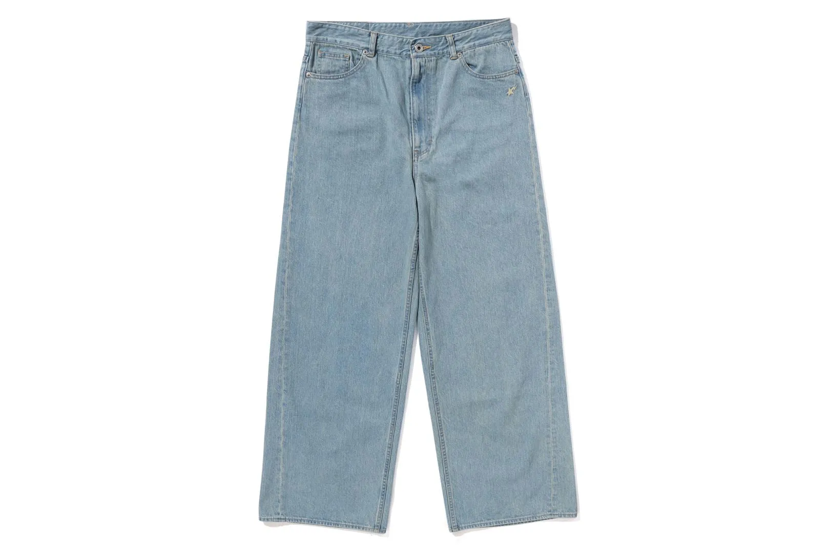 BAPE STA EMBROIDERY BAGGY DENIM PANTS sold by Bape