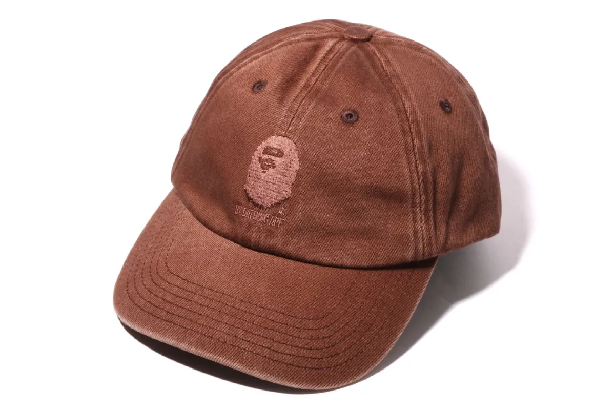 APE HEAD ACID WASH LOGO CAP sold by Bape