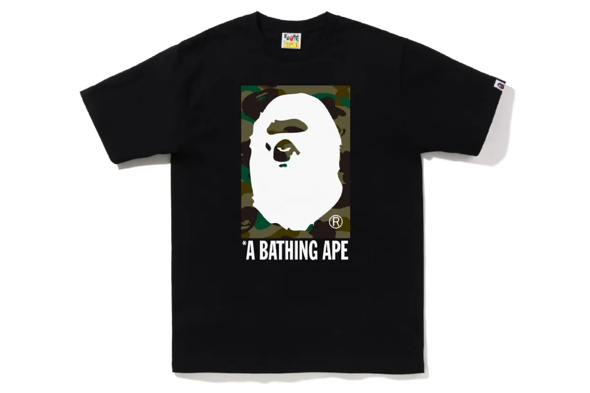 1ST CAMO BOX APE HEAD TEE sold by Bape