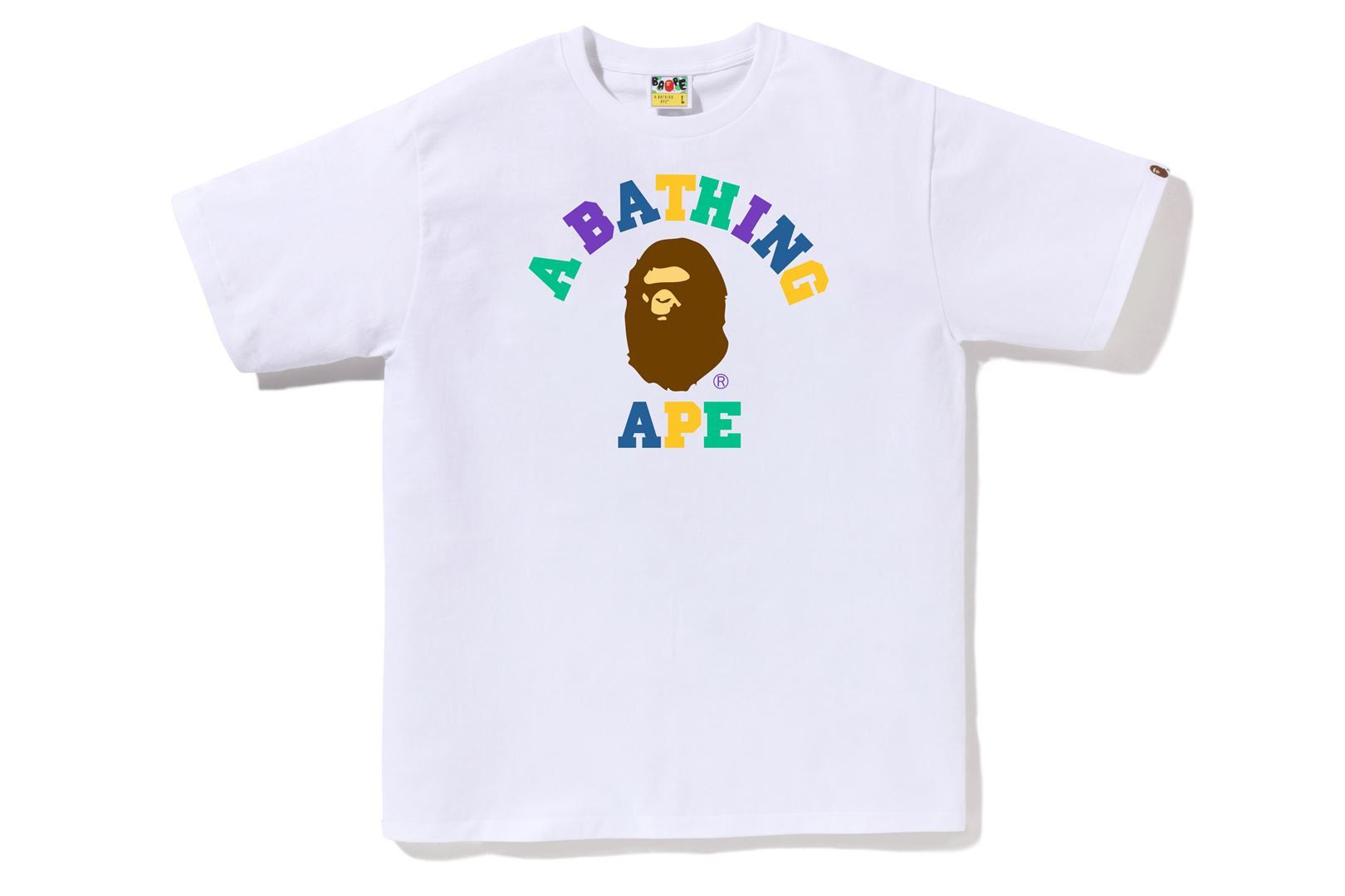 COLORS COLLEGE TEE sold by Bape product image thumbnail 3