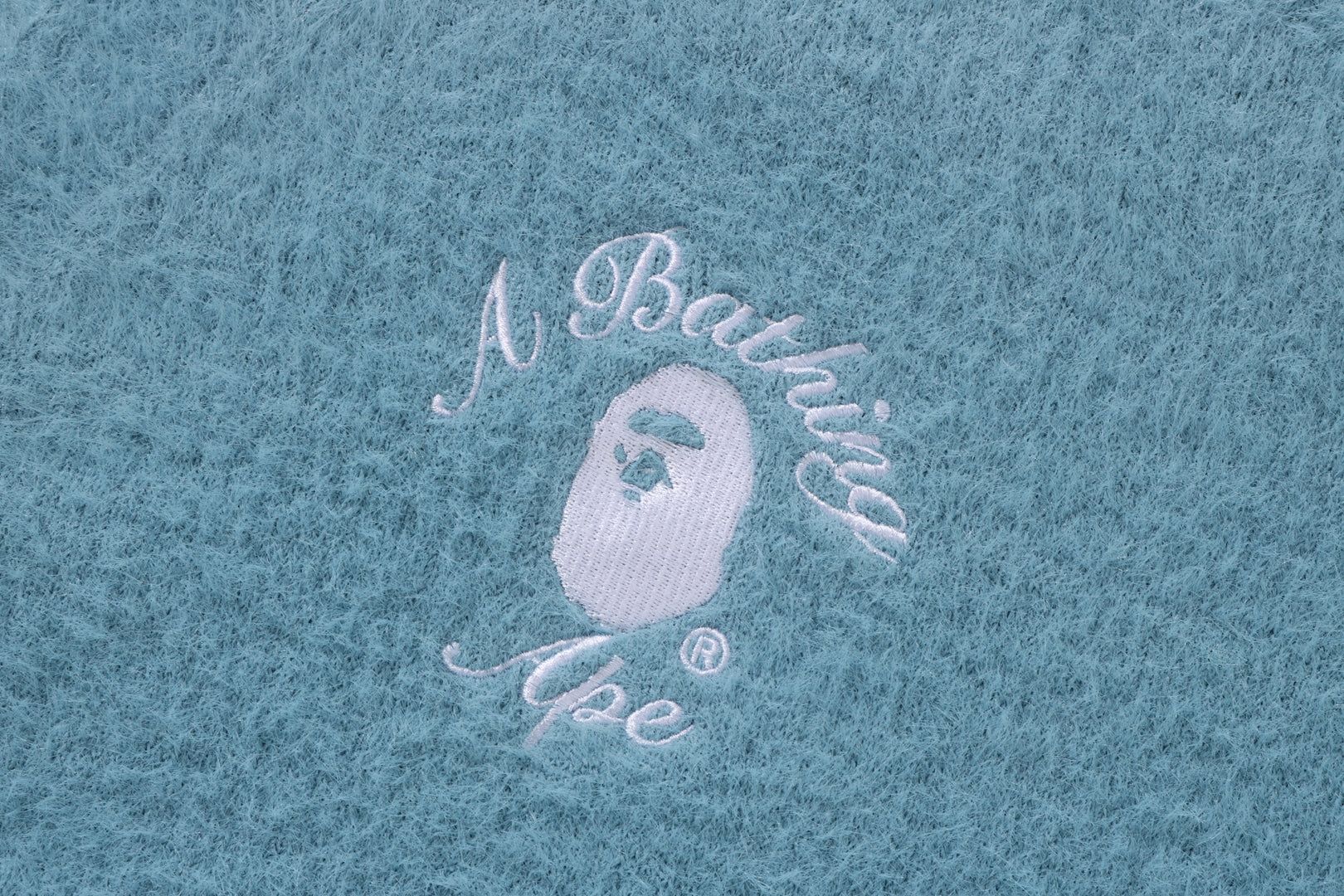 EMBROIDERY SHAGGY KNIT CARDIGAN sold by Bape product image thumbnail 4