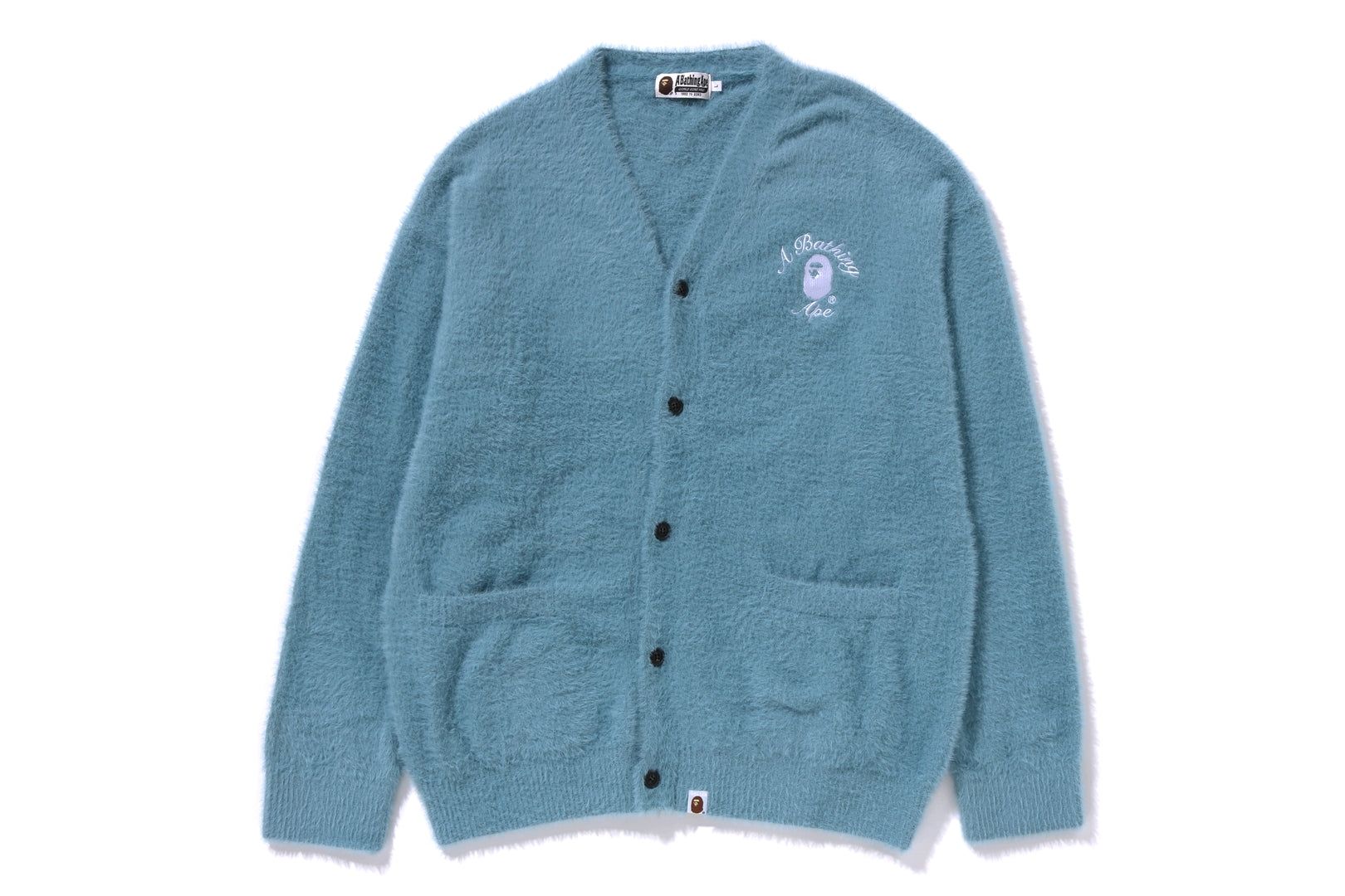 EMBROIDERY SHAGGY KNIT CARDIGAN sold by Bape product image thumbnail 3