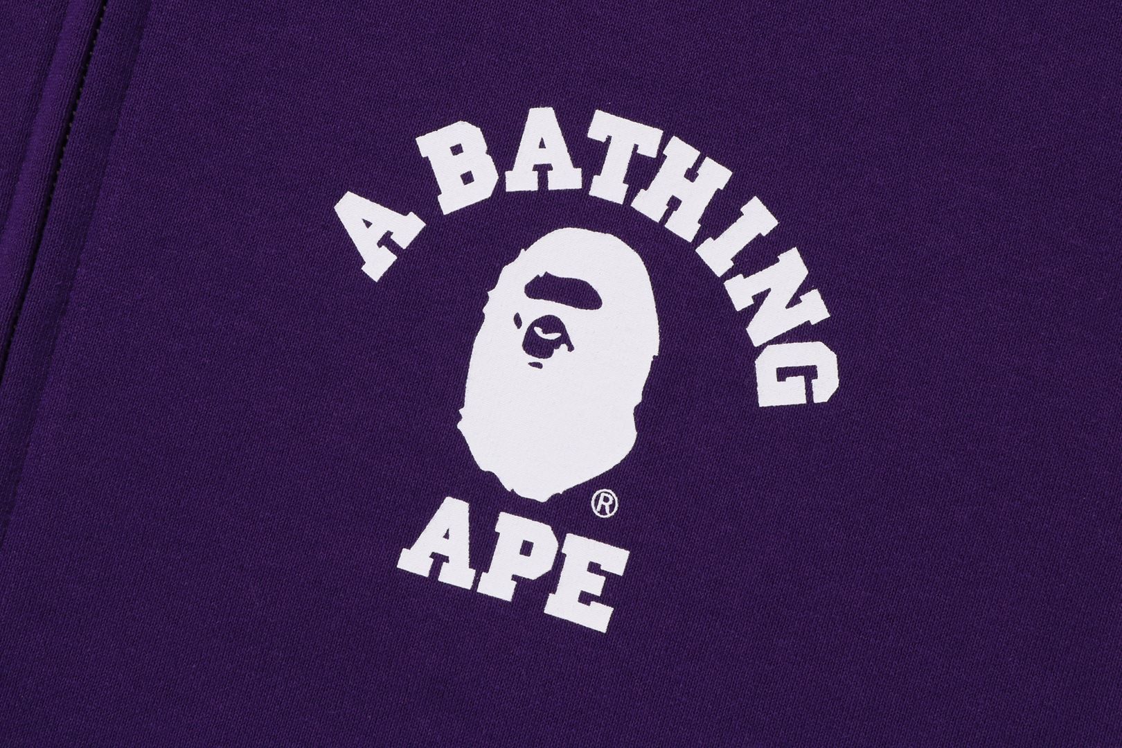 COLLEGE RELAXED FIT FULL ZIP HOODIE sold by Bape product image thumbnail 10