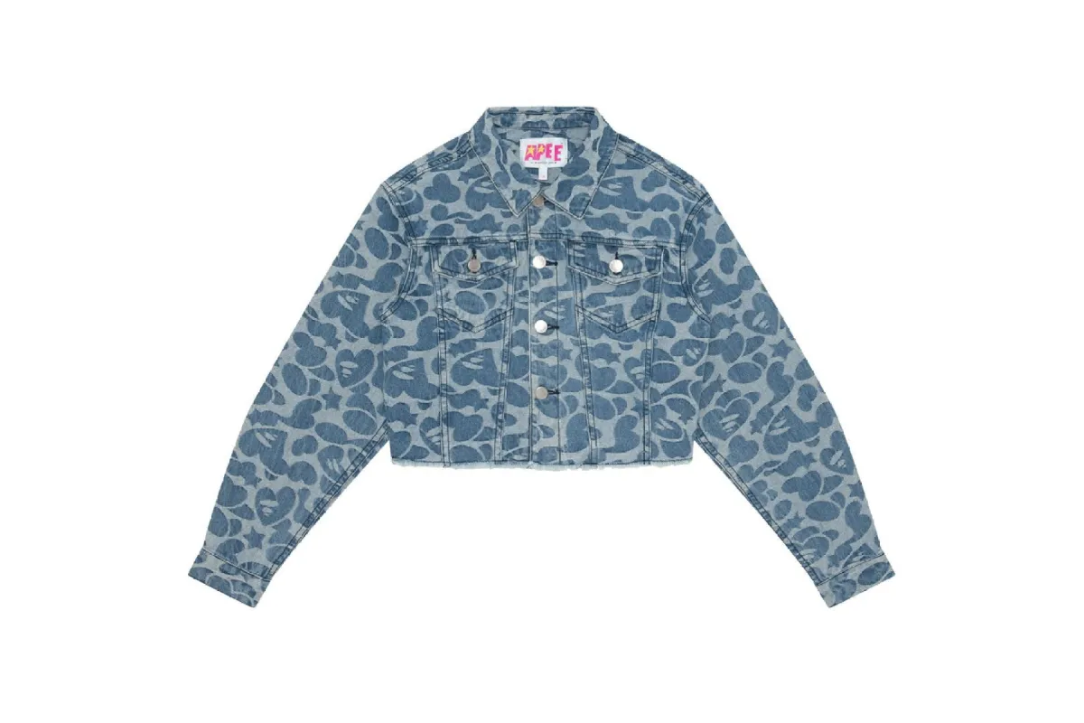 PATTERN DENIM JACKET sold by Bape