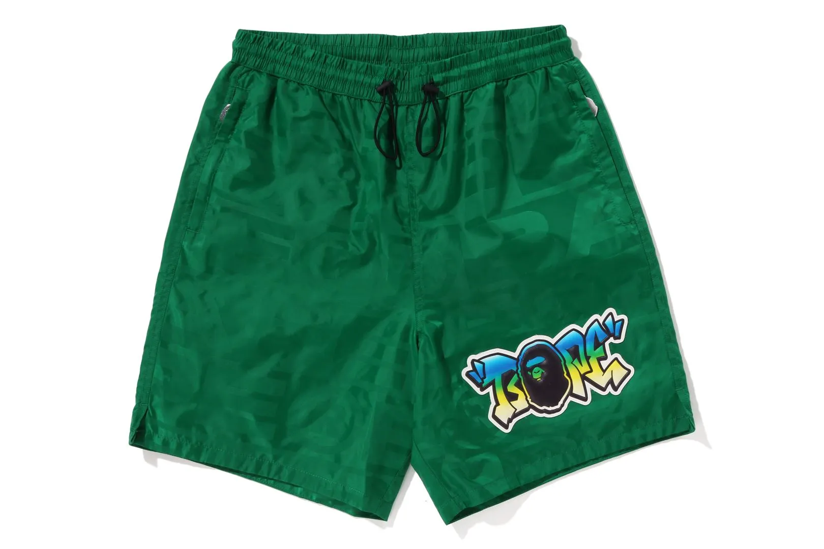 LUX SPORT PATTERN JACQUARD NYLON SHORTS sold by Bape