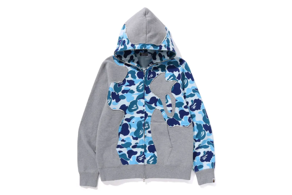 ABC CAMO PATCHWORK FULL ZIP HOODIE sold by Bape