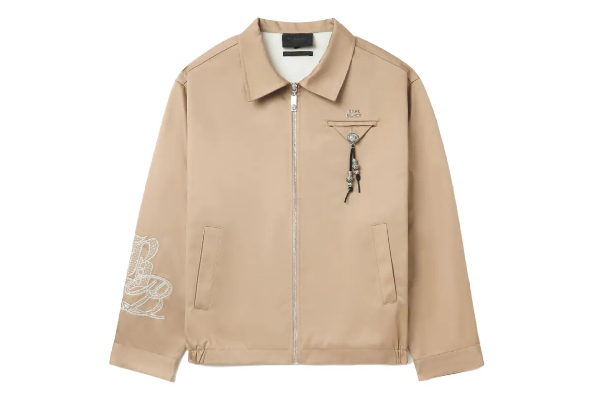 BAPE BLACK LOGO WORKER JACKET sold by Bape
