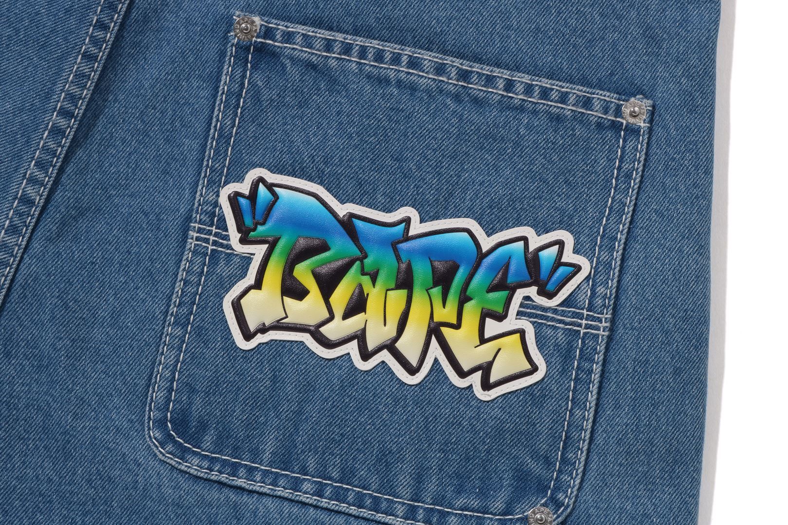 PATCH DENIM WORK SHORTS sold by Bape product image thumbnail 4