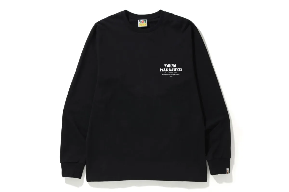 JAPAN CULTURE DARUMA L/S TEE made by Bape