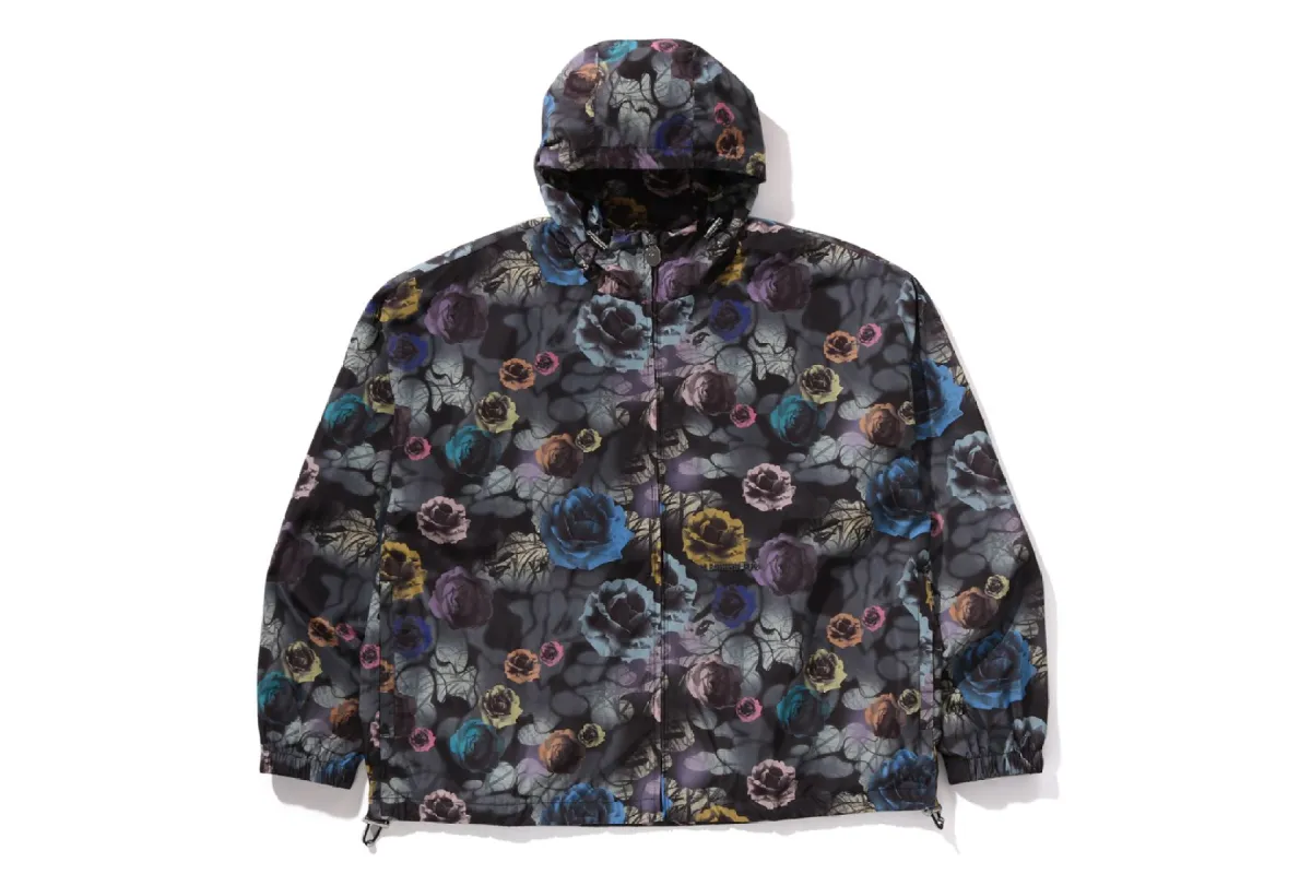 FLORAL CAMO NYLON HOODED JACKET made by Bape