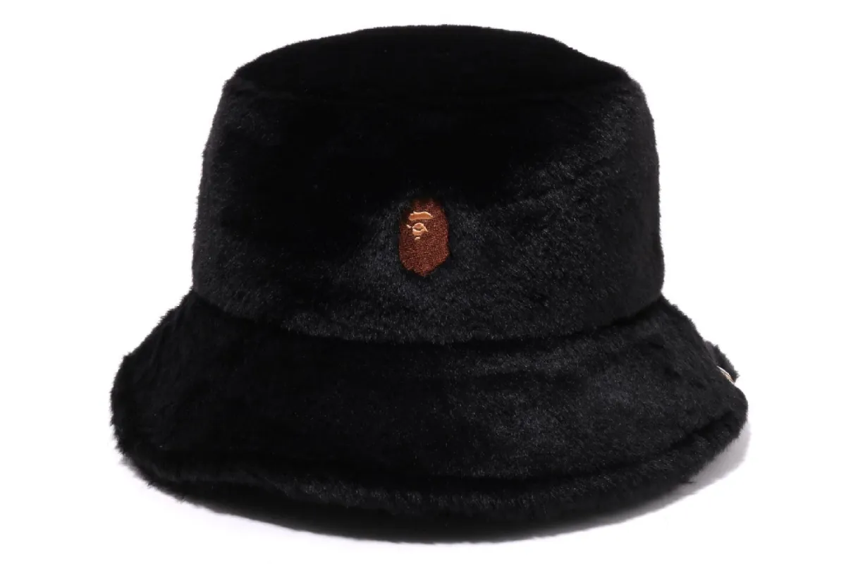 ONE POINT FUR BUCKET HAT sold by Bape