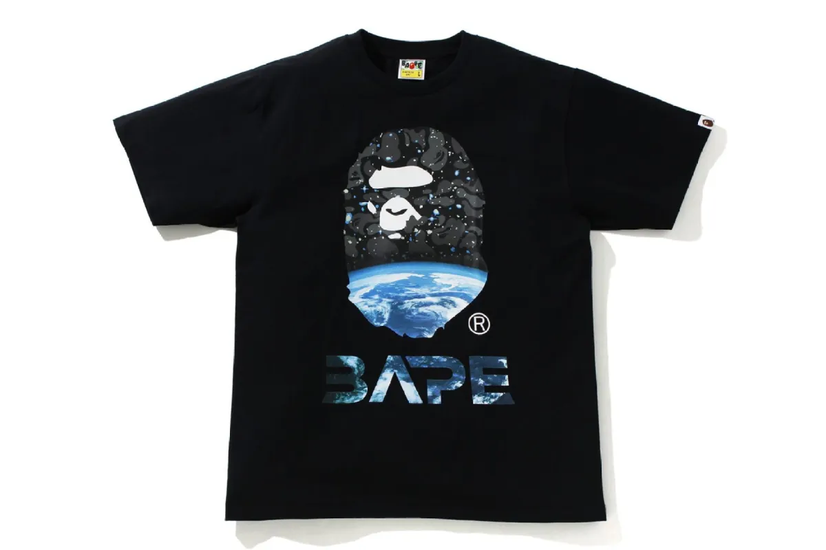 SPACE CAMO APE HEAD TEE sold by Bape