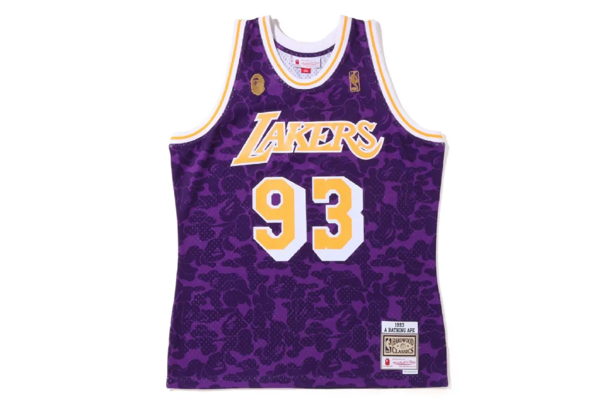 BAPE X MITCHELL NESS 】LOS ANGELES LAKERS JERSEY TANKTOP Parallel