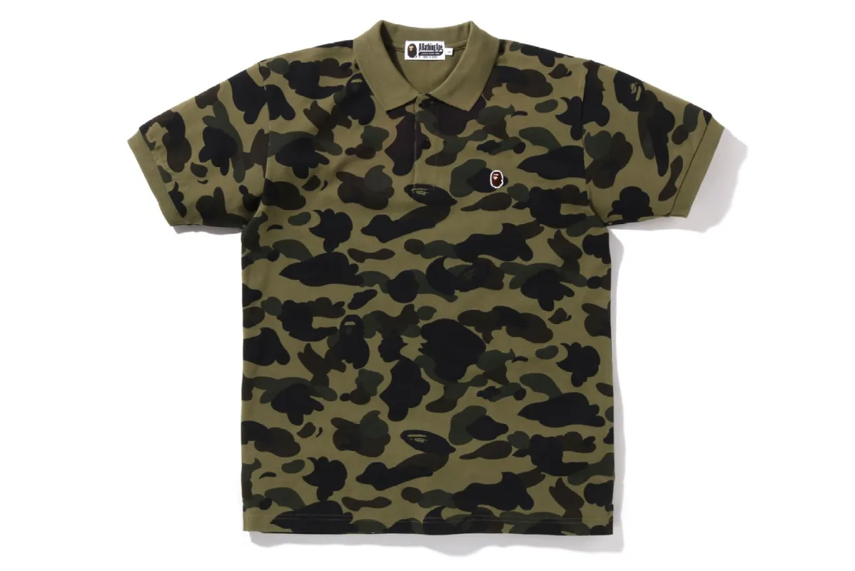1ST CAMO ONE POINT POLO sold by Bape