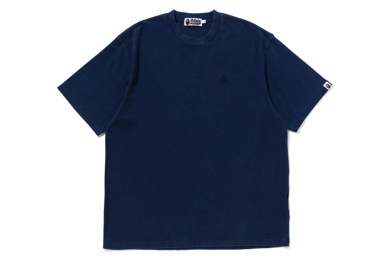 APE HEAD ONE POINT INDIGO TEE sold by Bape