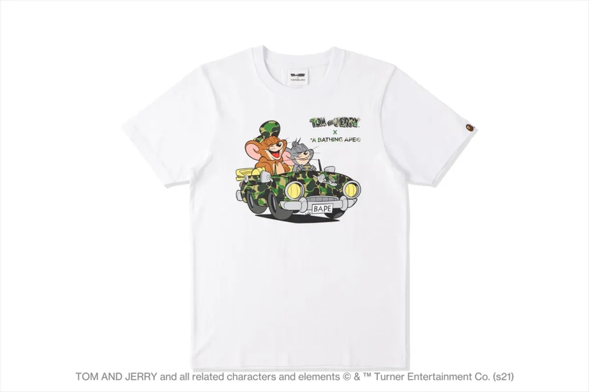 【 BAPE X TOM AND JERRY 】CRUISING TEE sold by Bape
