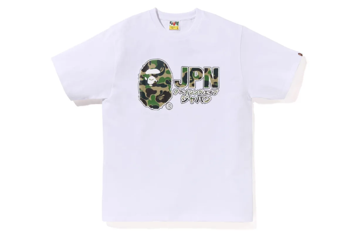 ABC CAMO JPN KATAKANA TEE sold by Bape