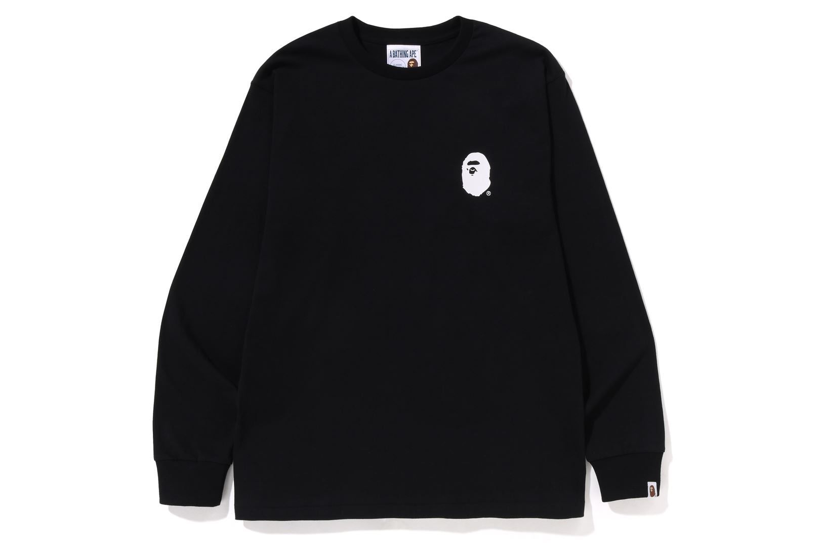 A BATHING APE LETTERED L/S TEE sold by Bape