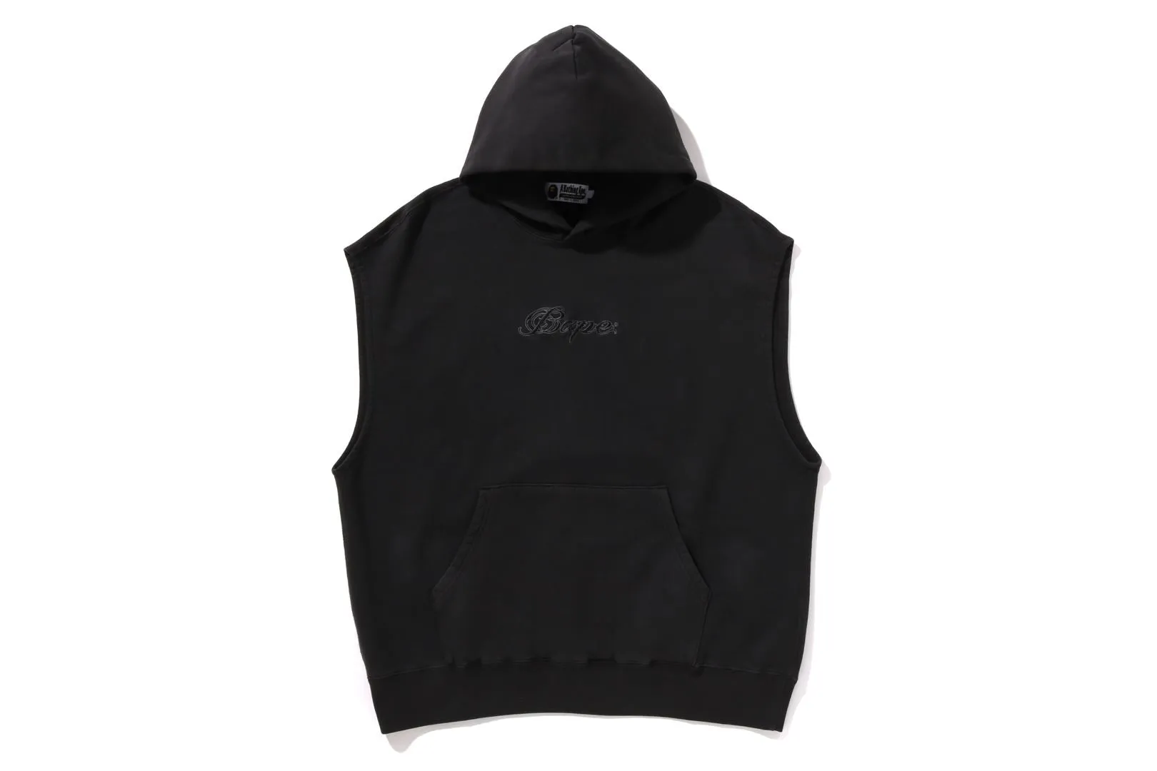 GARMENT DYED SLEEVELESS HOODIE sold by Bape