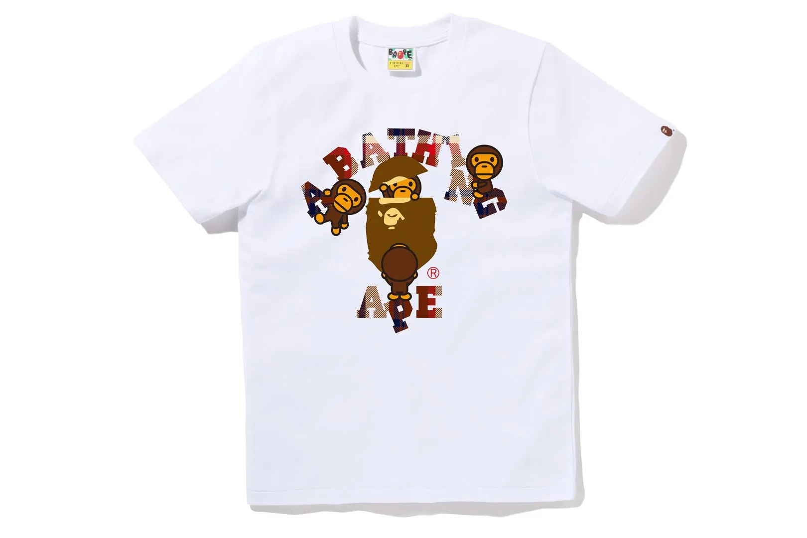BAPE CHECK COLLEGE MILO TEE sold by Bape product image thumbnail 2