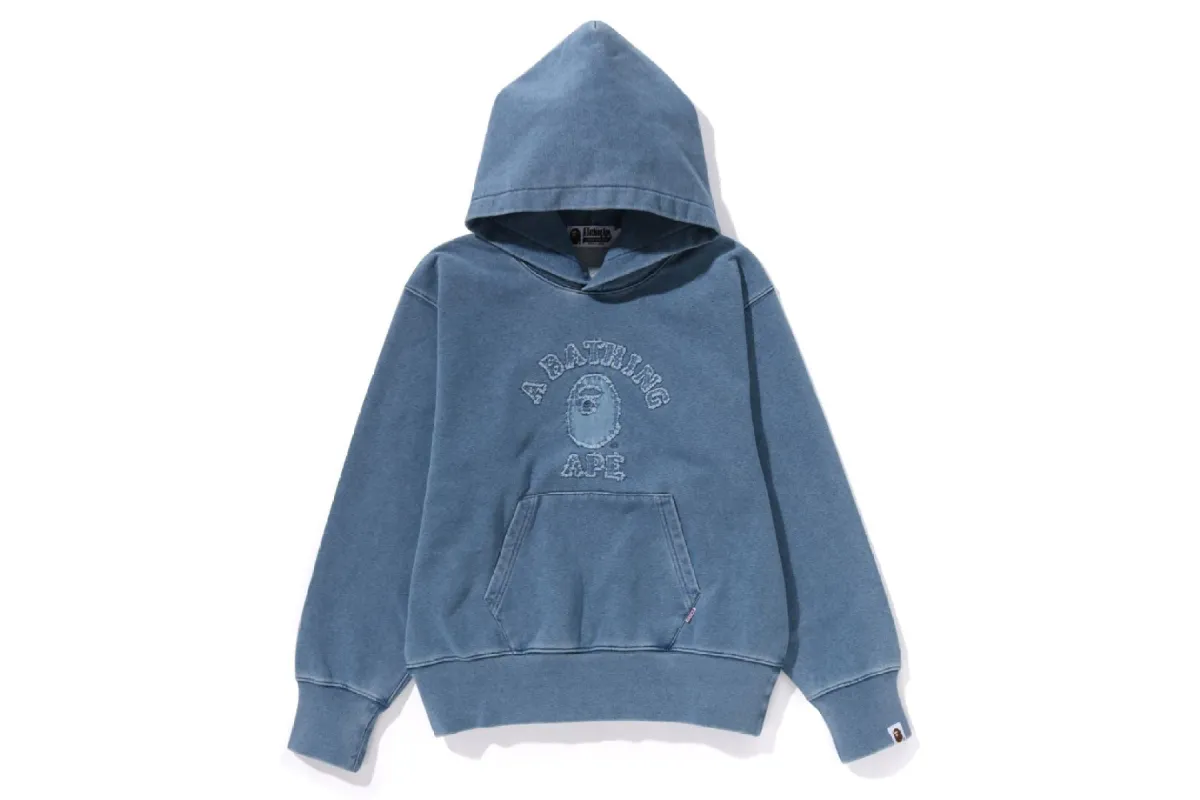 COLLEGE INDIGO PULLOVER HOODIE sold by Bape