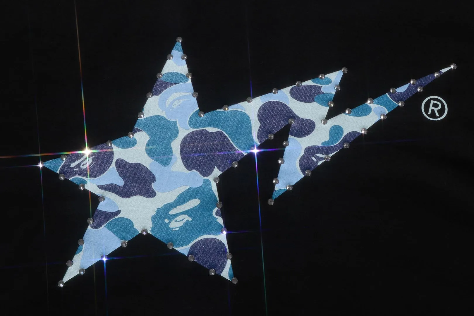 ABC CAMO CRYSTAL STONE PULLOVER HOODIE sold by Bape product image thumbnail 4