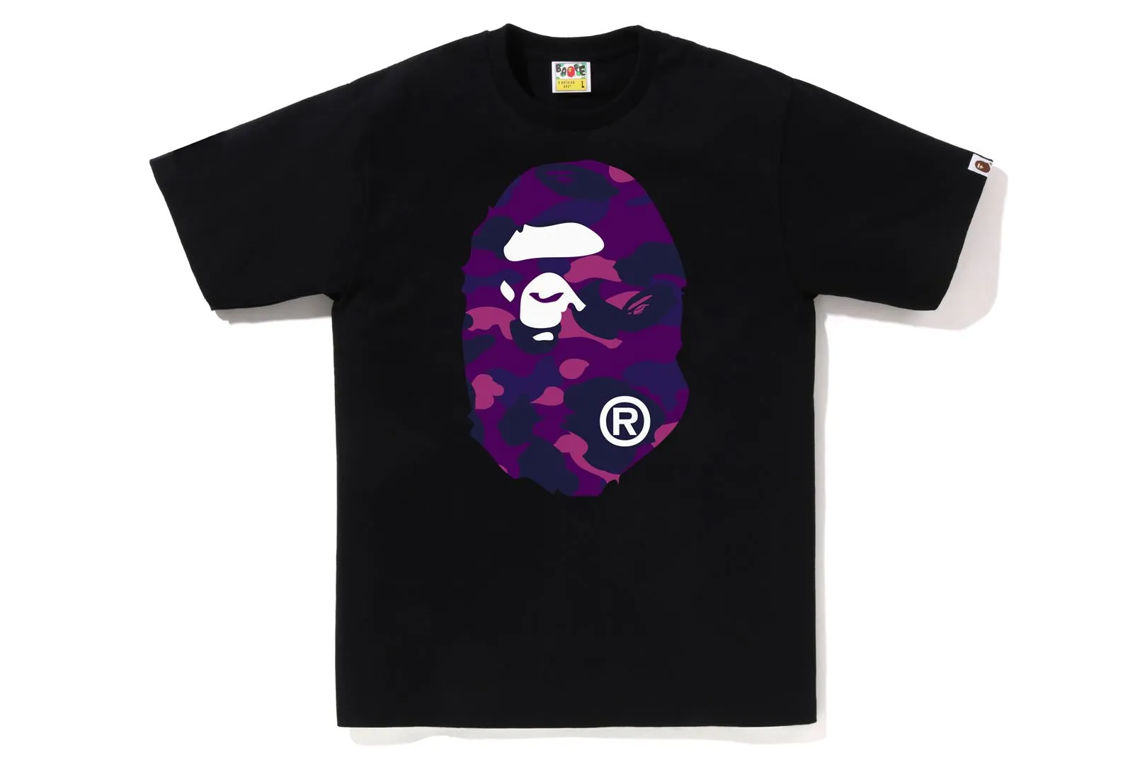 COLOR CAMO BIG APE HEAD TEE sold by Bape