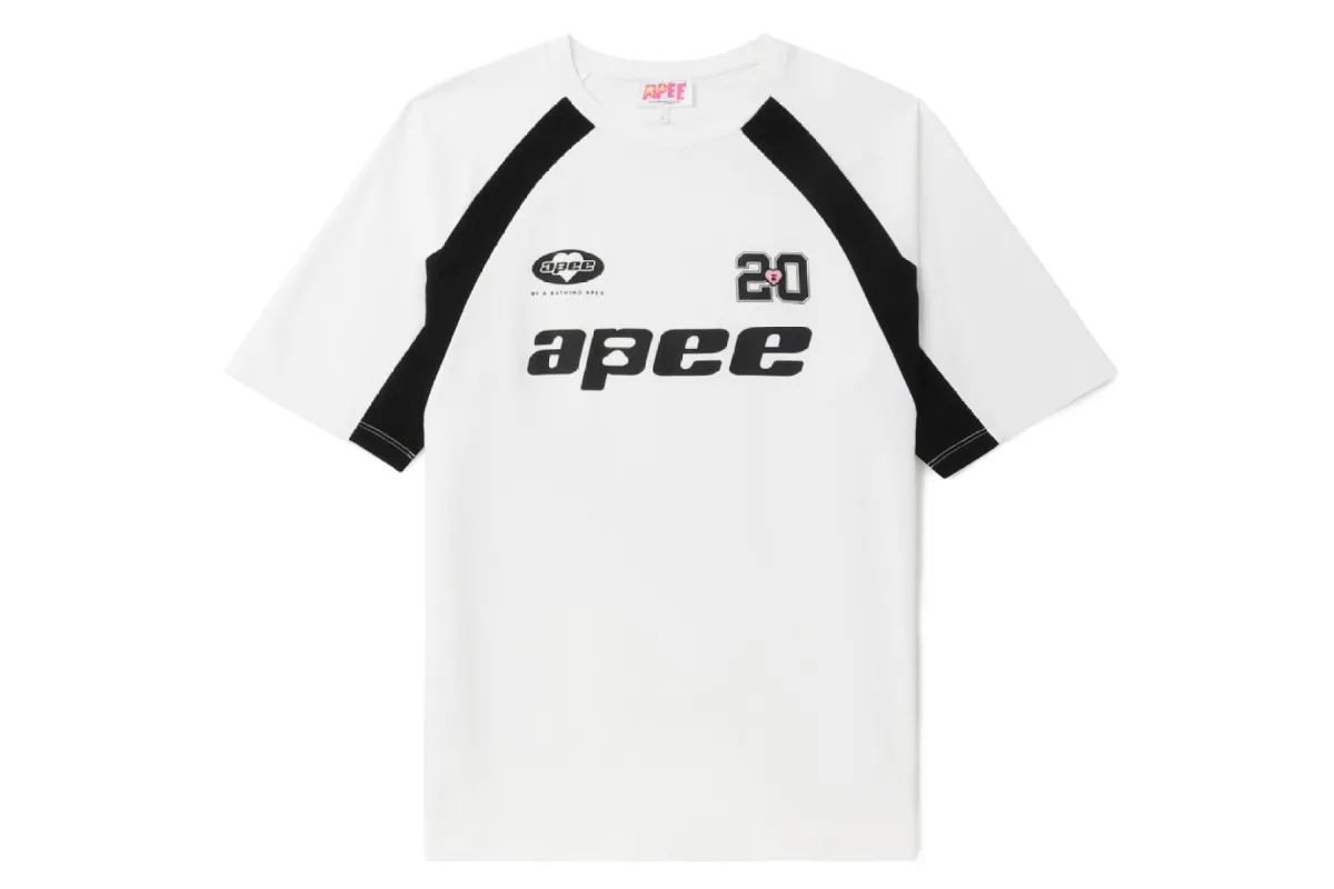 SLIT GRAPHIC FOOTBALL RAGLAN TOP sold by Bape