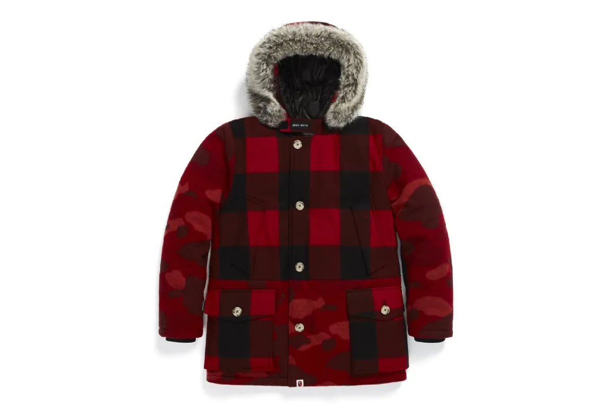 【 BAPE X WOOLRICH 】ARCTIC PARKA sold by Bape