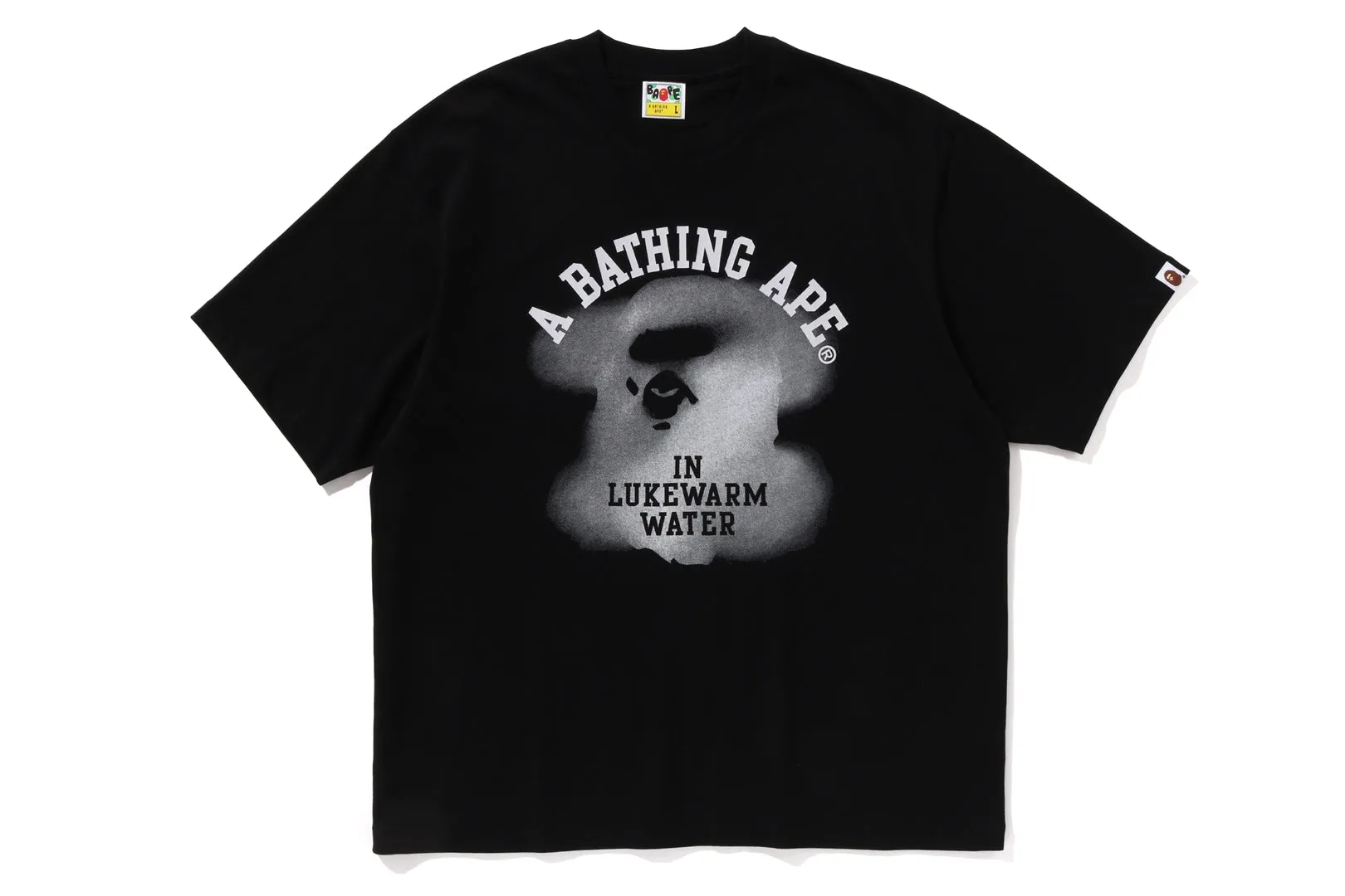 WATER PRINT COLLEGE LOGO RELAXED FIT TEE sold by Bape