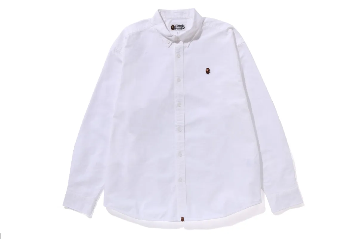APE HEAD ONE POINT OXFORD SHIRT sold by Bape