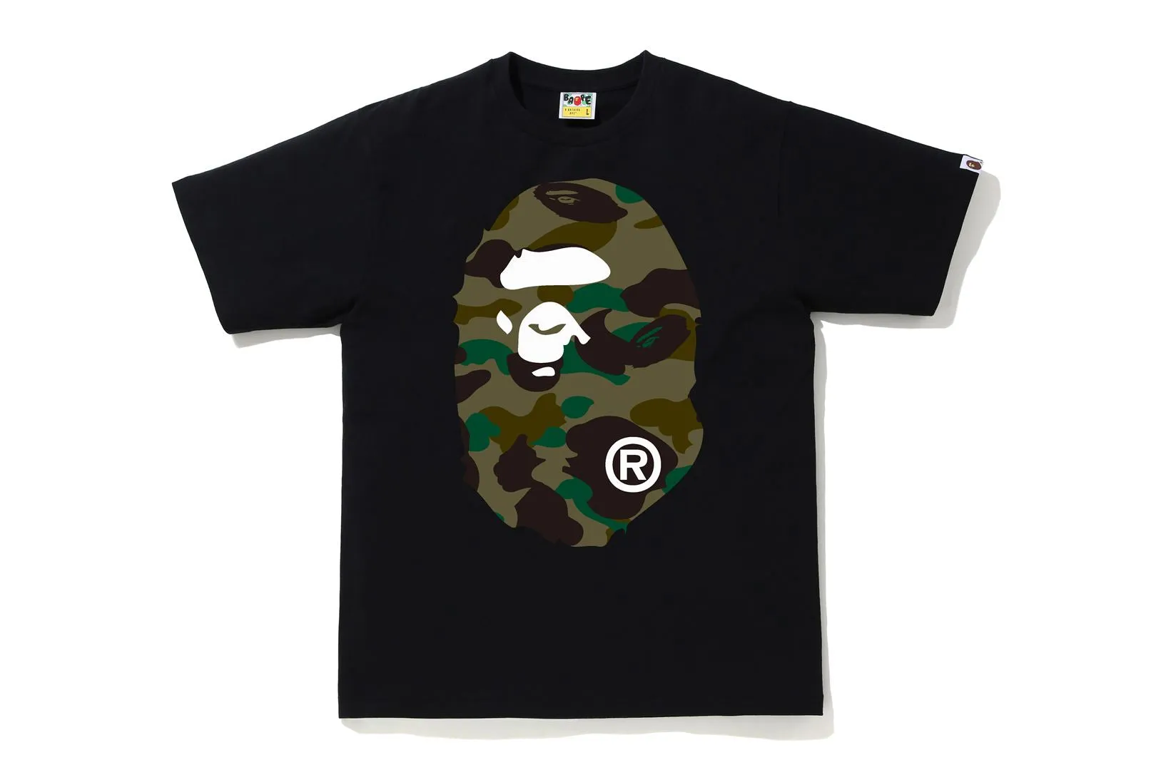 1ST CAMO BIG APE HEAD TEE sold by Bape