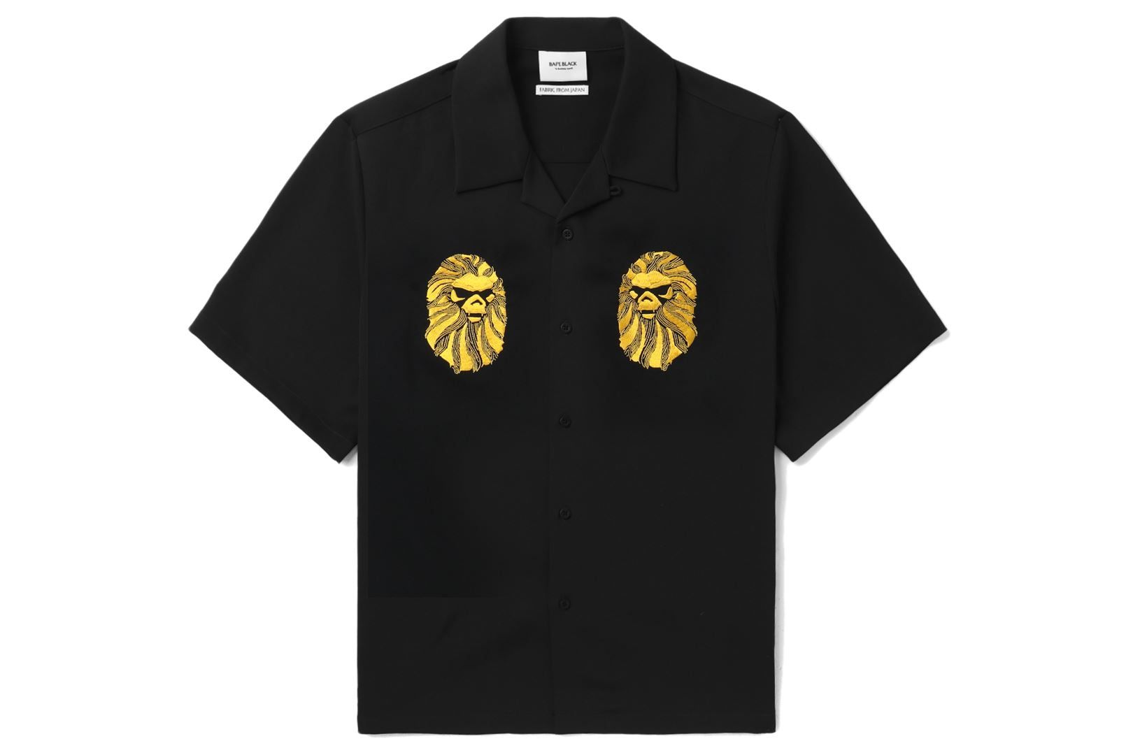 【 BAPE BLACK 】APE HEAD BOWLING S/S SHIRT sold by Bape