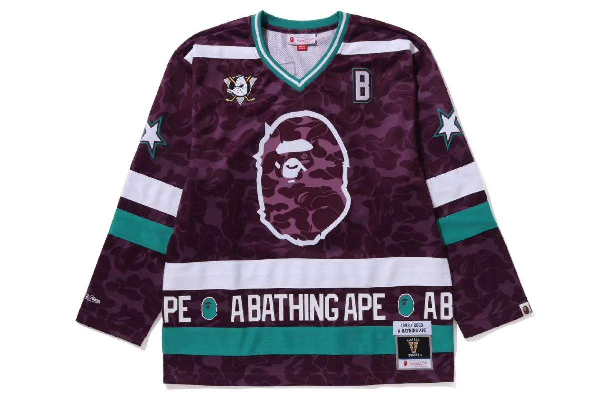 A Bathing Ape ベースボールジャージ 93 Majestic A Bathing Ape ベースボールジャージ 93 Majestic A BATHING APE