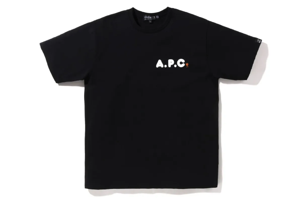 【 BAPE X A.P.C. 】MILO ON APC WIDE FIT TEE sold by Bape